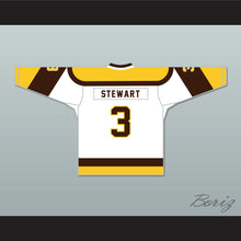 Load image into Gallery viewer, Paul Stewart 3 Binghamton Broome Dusters White Hockey Jersey