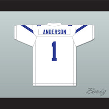 Load image into Gallery viewer, Paulie Anderson 1 Liberty Christian School Warriors White Football Jersey