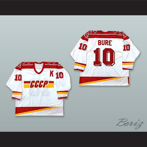 Pavel Bure 10 USSR CCCP White Hockey Jersey
