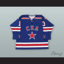 Load image into Gallery viewer, Pavel Datsyuk 13 SKA Saint Petersburg Blue Hockey Jersey