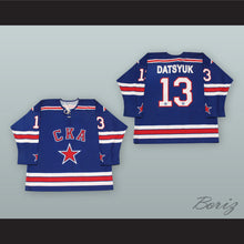 Load image into Gallery viewer, Pavel Datsyuk 13 SKA Saint Petersburg Blue Hockey Jersey