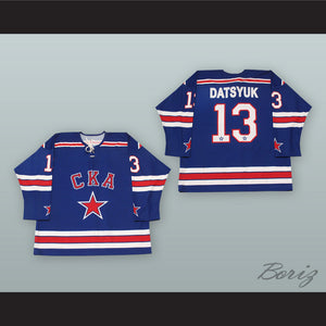 Pavel Datsyuk 13 SKA Saint Petersburg Blue Hockey Jersey