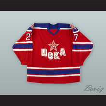 Load image into Gallery viewer, Pavel Kostichkin 27 Soviet Red Army Red Hockey Jersey