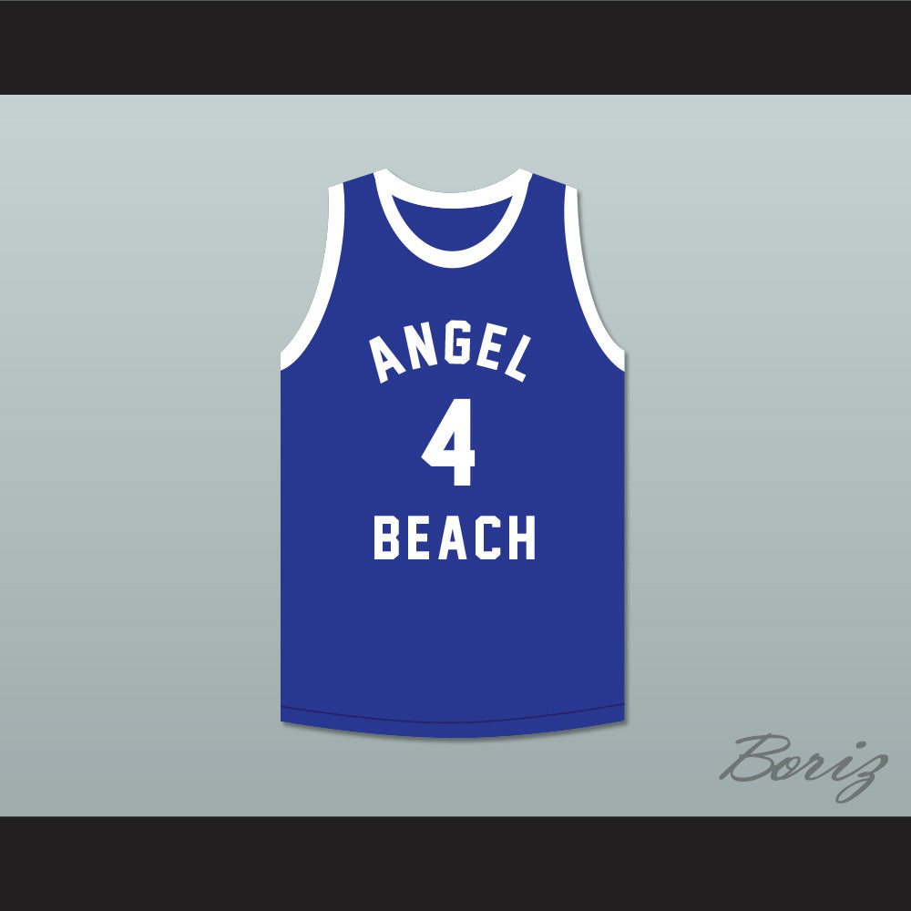 Pee Wee Morris 4 Angel Beach Gators Blue Basketball Jersey Porky's Revenge