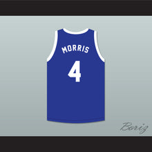 Load image into Gallery viewer, Pee Wee Morris 4 Angel Beach Gators Blue Basketball Jersey Porky&#39;s Revenge