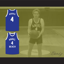 Load image into Gallery viewer, Pee Wee Morris 4 Angel Beach Gators Blue Basketball Jersey Porky&#39;s Revenge