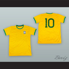 Load image into Gallery viewer, Pele 10 Brazil Yellow Soccer Jersey