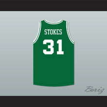 Load image into Gallery viewer, Marcus Stokes 31 Malibu Prep Pelicans Green Home Basketball Jersey
