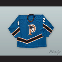 Load image into Gallery viewer, Penticton Panthers 12 Blue Hockey Jersey