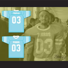 Load image into Gallery viewer, Tripas 03 Santa Martha Perros (Dogs) Light Blue Football Jersey The 4th Company