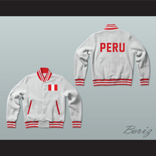 Load image into Gallery viewer, Peru Varsity Letterman Jacket-Style Sweatshirt