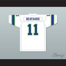 Load image into Gallery viewer, 1974 WFL Pete Beathard 11 Portland Storm Home Football Jersey with Patch
