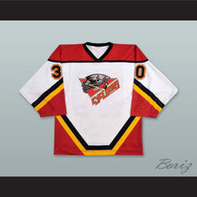 Load image into Gallery viewer, Peter Hamerlik 30 Cincinnati Cyclones White Hockey Jersey