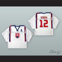 Load image into Gallery viewer, Peter Bondra 12 Slovakia National Team White Hockey Jersey