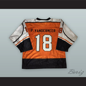 Peter Vandermeer 18 Richmond Renegades Orange Hockey Jersey