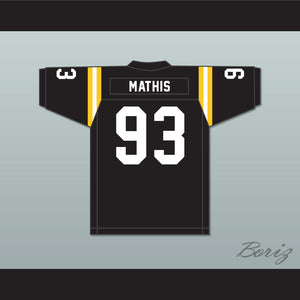 Phidarian Mathis 93 Neville High School Tigers Black Football Jersey 2
