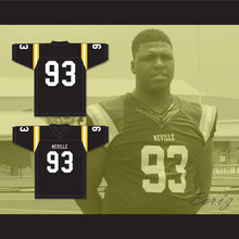 Load image into Gallery viewer, Phidarian Mathis 93 Neville High School Tigers Black Football Jersey 1