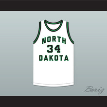 Load image into Gallery viewer, Phil Jackson 34 North Dakota Fighting Hawks White Basketball Jersey