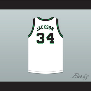 Phil Jackson 34 North Dakota Fighting Hawks White Basketball Jersey