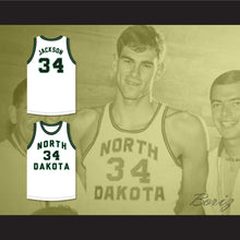 Load image into Gallery viewer, Phil Jackson 34 North Dakota Fighting Hawks White Basketball Jersey