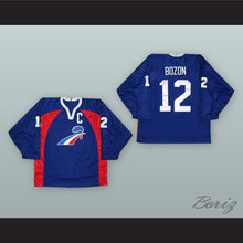 Load image into Gallery viewer, Philippe Bozon 12 France Blue Hockey Jersey