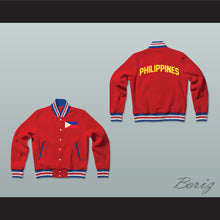 Load image into Gallery viewer, Philippines Varsity Letterman Jacket-Style Sweatshirt
