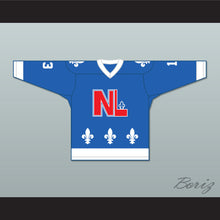 Load image into Gallery viewer, Pierre Lambert 13 Le National de Québec Blue Hockey Jersey- Lance et compte (He Shoots, He Scores)