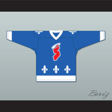 Load image into Gallery viewer, Pierre Lambert 13 Les Saints de Chicoutimi Blue Hockey Jersey- Lance et compte (He Shoots, He Scores)