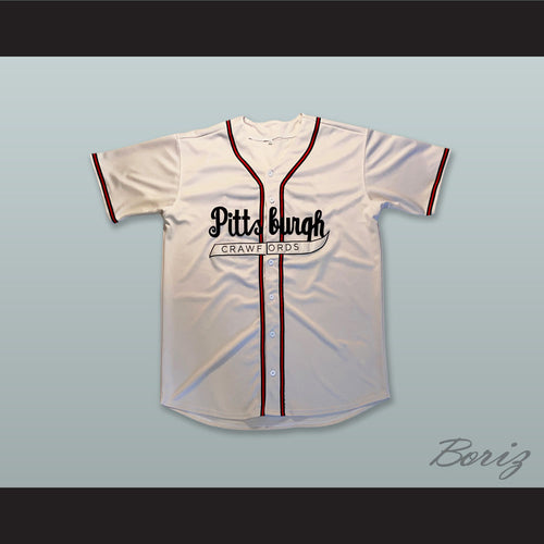 Pittsburgh Crawfords 20 Negro League White Button Down Baseball Jersey