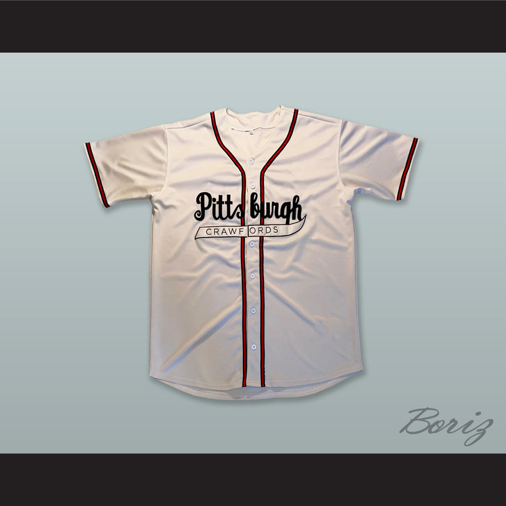 Pittsburgh Crawfords 20 Negro League White Button Down Baseball Jersey