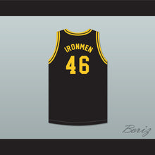 Load image into Gallery viewer, Pittsburgh Ironmen 46 Black Basketball Jersey