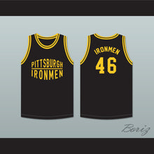 Load image into Gallery viewer, Pittsburgh Ironmen 46 Black Basketball Jersey