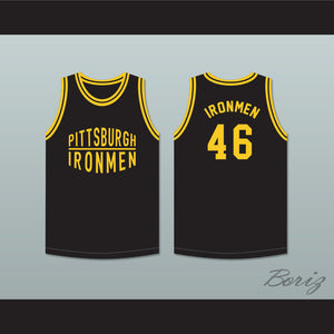 Pittsburgh Ironmen 46 Black Basketball Jersey