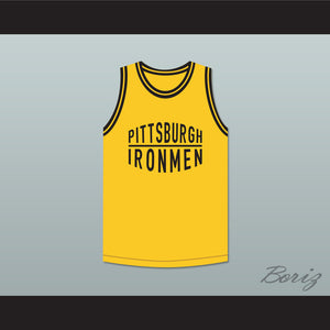 Pittsburgh Ironmen 46 Yellow Basketball Jersey