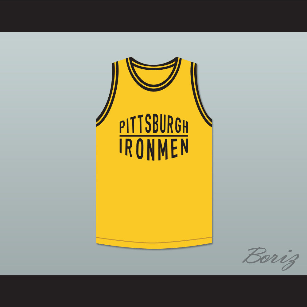 Pittsburgh Ironmen 46 Yellow Basketball Jersey