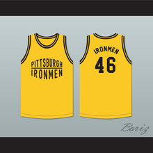 Load image into Gallery viewer, Pittsburgh Ironmen 46 Yellow Basketball Jersey