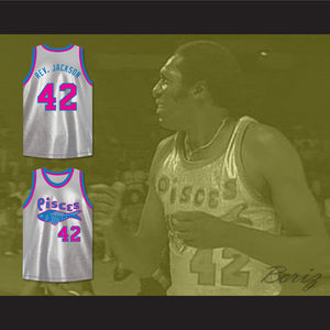 Reverend Grady Jackson 42 Pittsburgh Pisces Basketball Jersey The Fish That Saved Pittsburgh