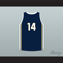 Load image into Gallery viewer, Player 14 Whitnall High School Falcons Navy Blue Basketball Jersey 2