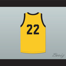 Load image into Gallery viewer, Player 22 Williston High School Coyotes Yellow Basketball Jersey