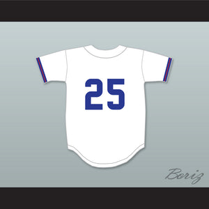 Player 25 Swampscott High School White Baseball Jersey