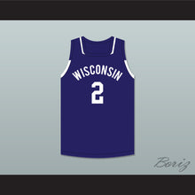 Load image into Gallery viewer, Player 2 Wisconsin Navy Blue Basketball Jersey