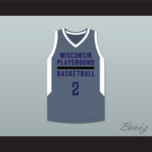 Load image into Gallery viewer, Player 2 Wisconsin Playground Basketball Dark Gray Basketball Jersey