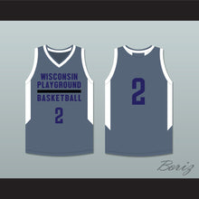 Load image into Gallery viewer, Player 2 Wisconsin Playground Basketball Dark Gray Basketball Jersey