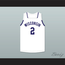 Load image into Gallery viewer, Player 2 Wisconsin White Basketball Jersey