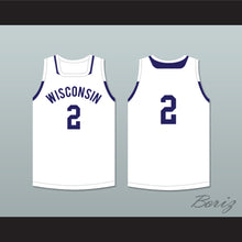 Load image into Gallery viewer, Player 2 Wisconsin White Basketball Jersey