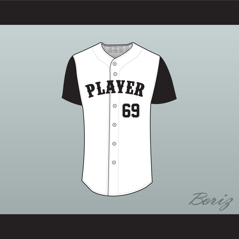Player 69 White Baseball Jersey