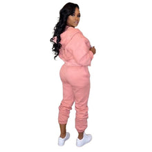 Load image into Gallery viewer, Plus Size 2 TWO PIECE SET Women Clothing Joggers Top + Pants Tracksuit African Lady Embroidered Sweatsuits Jogging Femme Outfits