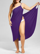 Load image into Gallery viewer, Plus Size Pareo Beach Cover Up Wrap Dress Bikini Swimsuit Bathing Suit Cover Ups Robe De Plage  Beach Wear Tunic kaftan Swimwear