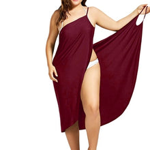 Load image into Gallery viewer, Plus Size Pareo Beach Cover Up Wrap Dress Bikini Swimsuit Bathing Suit Cover Ups Robe De Plage  Beach Wear Tunic kaftan Swimwear