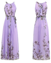 Load image into Gallery viewer, Plus Size S-6XL 2018 Summer New Women&#39;s Long Dresses Beach Floral Print Boho Maxi Dress With Sashes Women Clothing D86001L